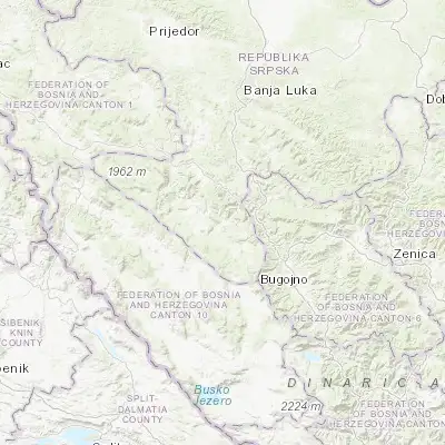 Map showing location of Šipovo (44.282370, 17.085970)