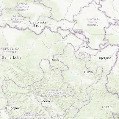 Map showing location of Stjepan-Polje (44.716340, 18.257830)