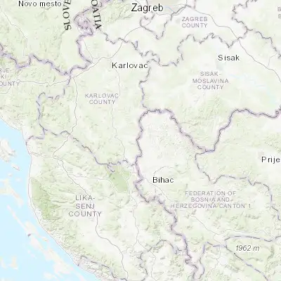 Map showing location of Šturlić (45.063890, 15.778060)