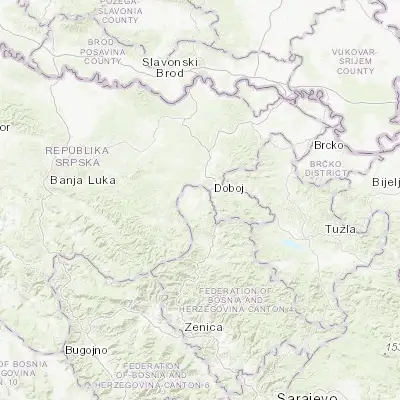 Map showing location of Tešanjka (44.672280, 18.011090)