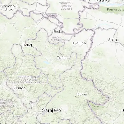 Map showing location of Tojšići (44.501330, 18.785230)