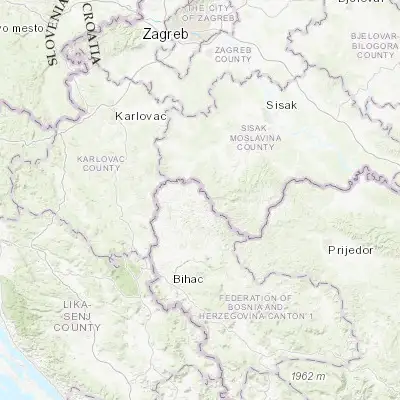 Map showing location of Zborište (45.145930, 16.017280)