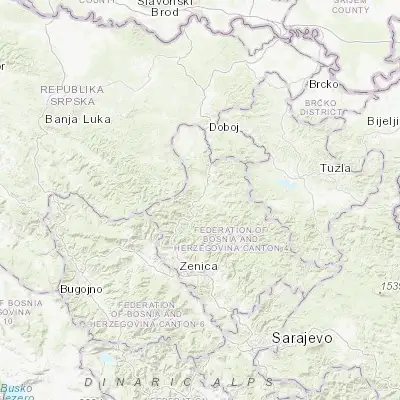 Map showing location of Žepče (44.426670, 18.037780)