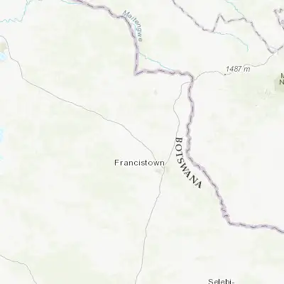 Map showing location of Mathambgwane (-20.990750, 27.331580)