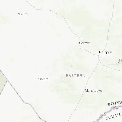 Map showing location of Moijabana (-22.627160, 26.411350)