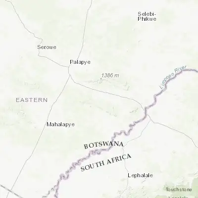 Map showing location of Ramokgonami (-22.864500, 27.423910)