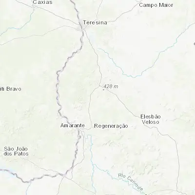Map showing location of Água Branca (-5.892220, -42.636110)