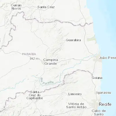 Map showing location of Alagoa Grande (-7.158330, -35.630000)