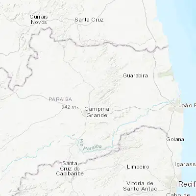 Map showing location of Alagoa Nova (-7.070830, -35.758330)