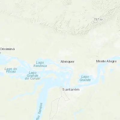 Map showing location of Alenquer (-1.941670, -54.738330)