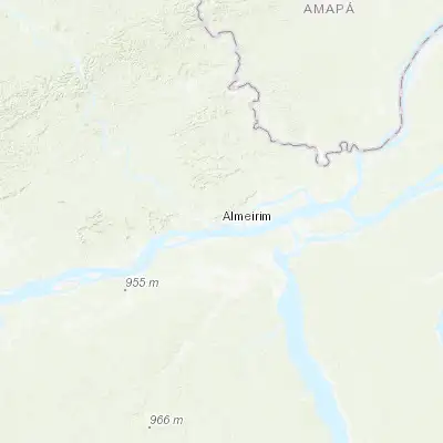 Map showing location of Almeirim (-1.523330, -52.581670)