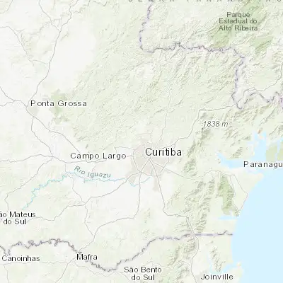 Map showing location of Almirante Tamandaré (-25.324720, -49.310000)