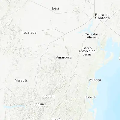 Map showing location of Amargosa (-13.030280, -39.604720)
