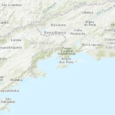 Map showing location of Angra dos Reis (-23.006670, -44.318060)
