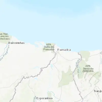 Map showing location of Araioses (-2.890000, -41.903060)