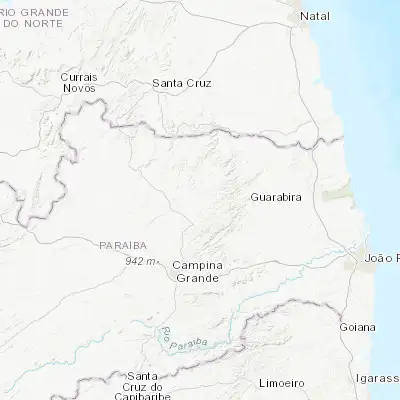 Map showing location of Arara (-6.828330, -35.758330)