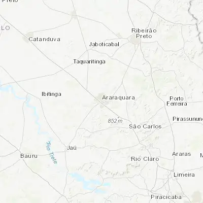Map showing location of Araraquara (-21.794440, -48.175560)