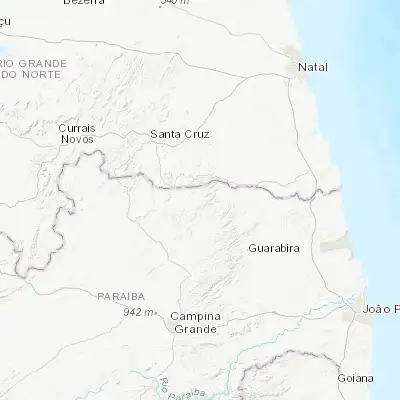 Map showing location of Araruna (-6.558330, -35.741670)