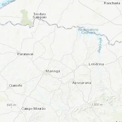 Map showing location of Astorga (-23.232500, -51.665560)