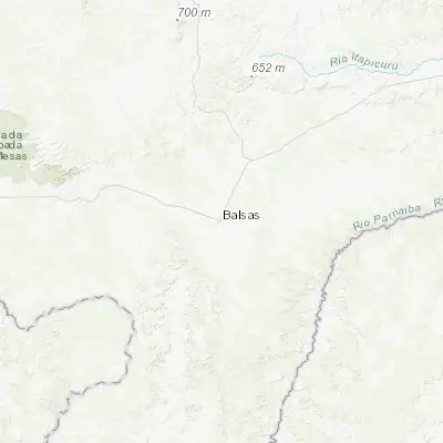Map showing location of Balsas (-7.532500, -46.035560)