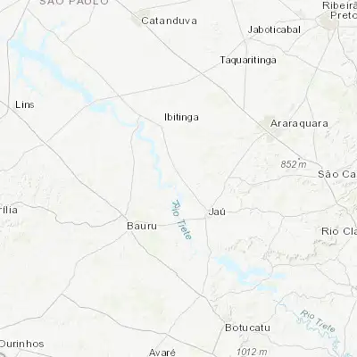 Map showing location of Bariri (-22.074440, -48.740280)
