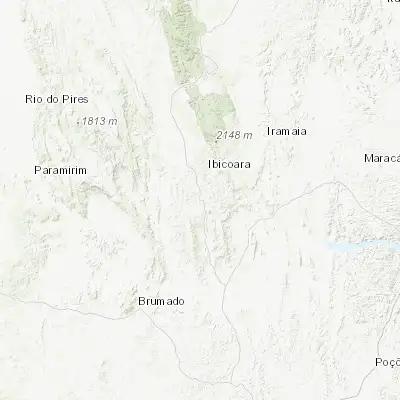 Map showing location of Barra da Estiva (-13.626110, -41.326940)