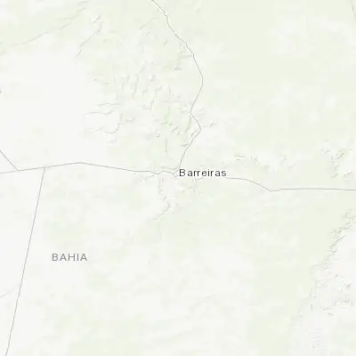 Map showing location of Barreiras (-12.152780, -44.990000)