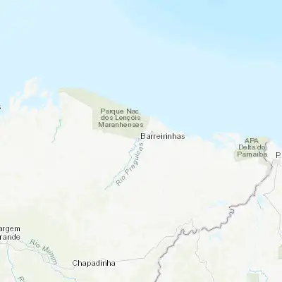 Map showing location of Barreirinhas (-2.755560, -42.825910)