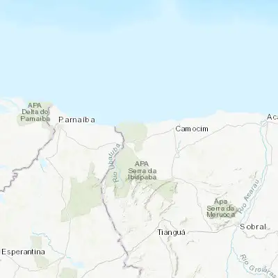 Map showing location of Barroquinha (-3.018890, -41.136110)