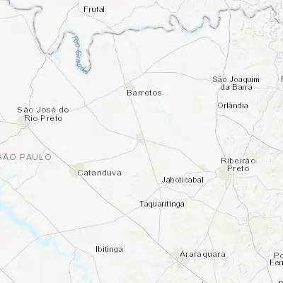 Map showing location of Bebedouro (-20.949440, -48.479170)