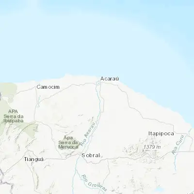 Map showing location of Bela Cruz (-3.050560, -40.167780)
