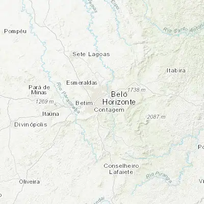 Map showing location of Belo Horizonte (-19.920830, -43.937780)