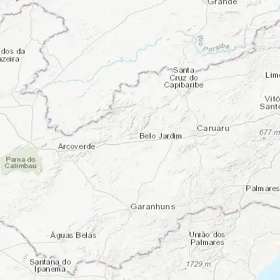 Map showing location of Belo Jardim (-8.335560, -36.424170)