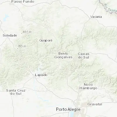 Map showing location of Bento Gonçalves (-29.171390, -51.519170)
