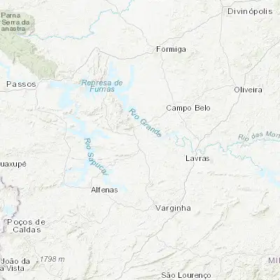 Map showing location of Boa Esperança (-21.090000, -45.565830)