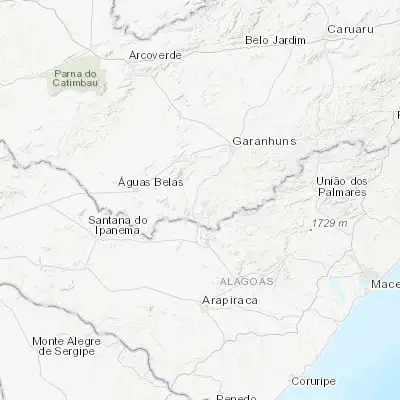 Map showing location of Bom Conselho (-9.169720, -36.679720)