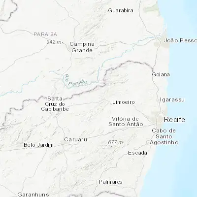 Map showing location of Bom Jardim (-7.795830, -35.587220)