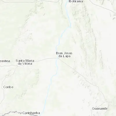 Map showing location of Bom Jesus da Lapa (-13.255000, -43.418060)