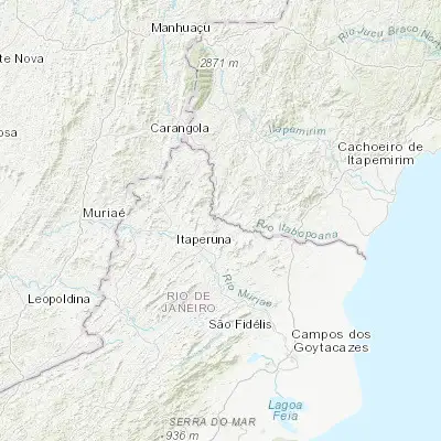 Map showing location of Bom Jesus do Itabapoana (-21.133890, -41.679720)