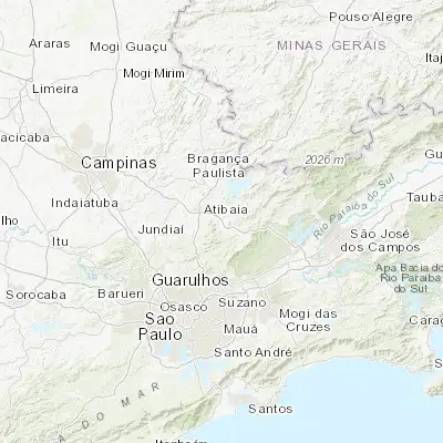 Map showing location of Bom Jesus dos Perdões (-23.135000, -46.465280)
