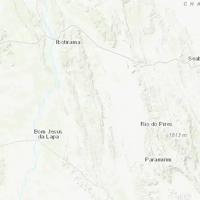 Map showing location of Boquira (-12.823060, -42.730560)