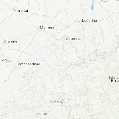 Map showing location of Borrazópolis (-23.941110, -51.587500)