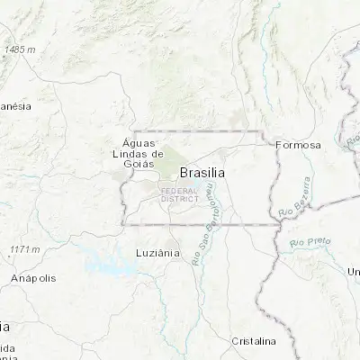 Map showing location of Brasília (-15.779720, -47.929720)