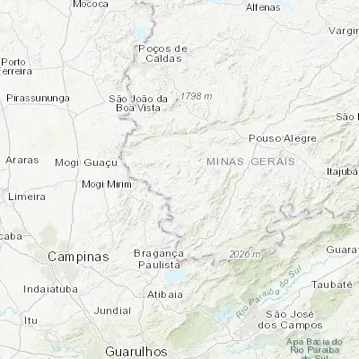 Map showing location of Bueno Brandão (-22.440830, -46.350830)