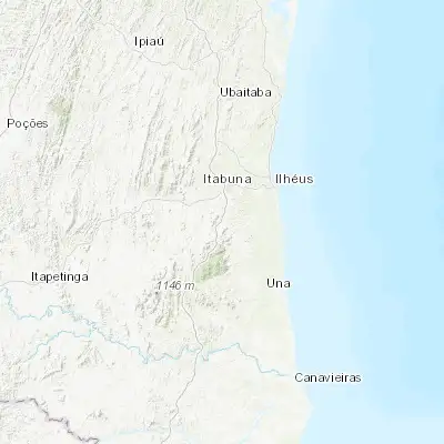 Map showing location of Buerarema (-14.959440, -39.299720)