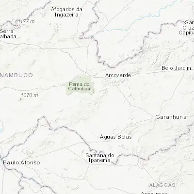Map showing location of Buíque (-8.623060, -37.155830)