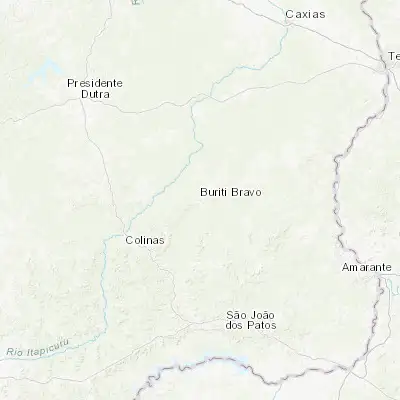 Map showing location of Buriti Bravo (-5.837220, -43.833610)