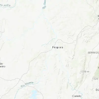 Map showing location of Buritizeiro (-17.351110, -44.962220)