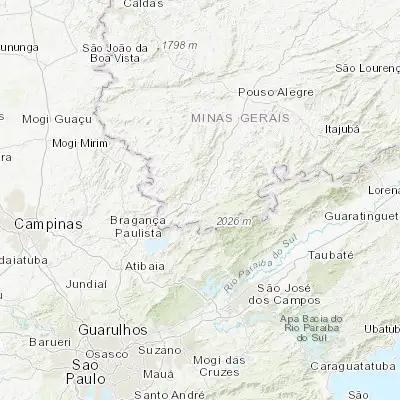 Map showing location of Camanducaia (-22.755280, -46.144720)