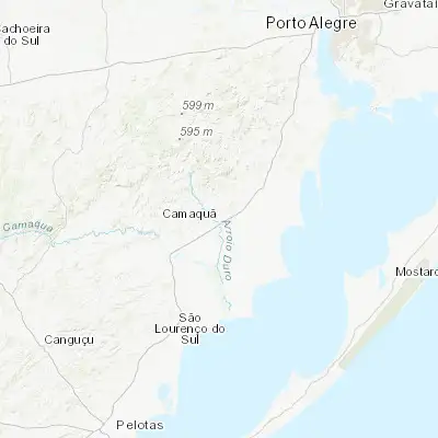 Map showing location of Camaquã (-30.851110, -51.812220)